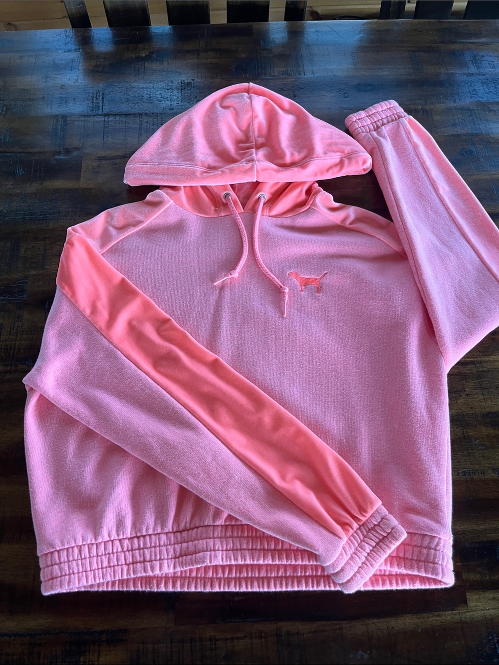 Victoria’s Secret PINK Hooded Women's breatheable crop sweatshirt.